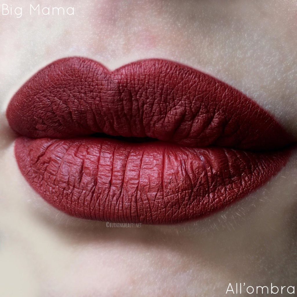 mulac cosmetics milf collection lipstick big mama ombra